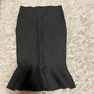 Dark Grey Pencil Skirt
